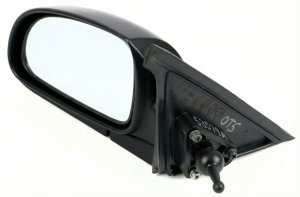 2000-2002 Hyundai Accent Manual Door/Side View Mirror - Left (Driver) (Used OEM)