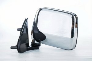 1986-1997 Nissan Pickup Manual Door/Side View Mirror - Left (Driver) (Used OEM)