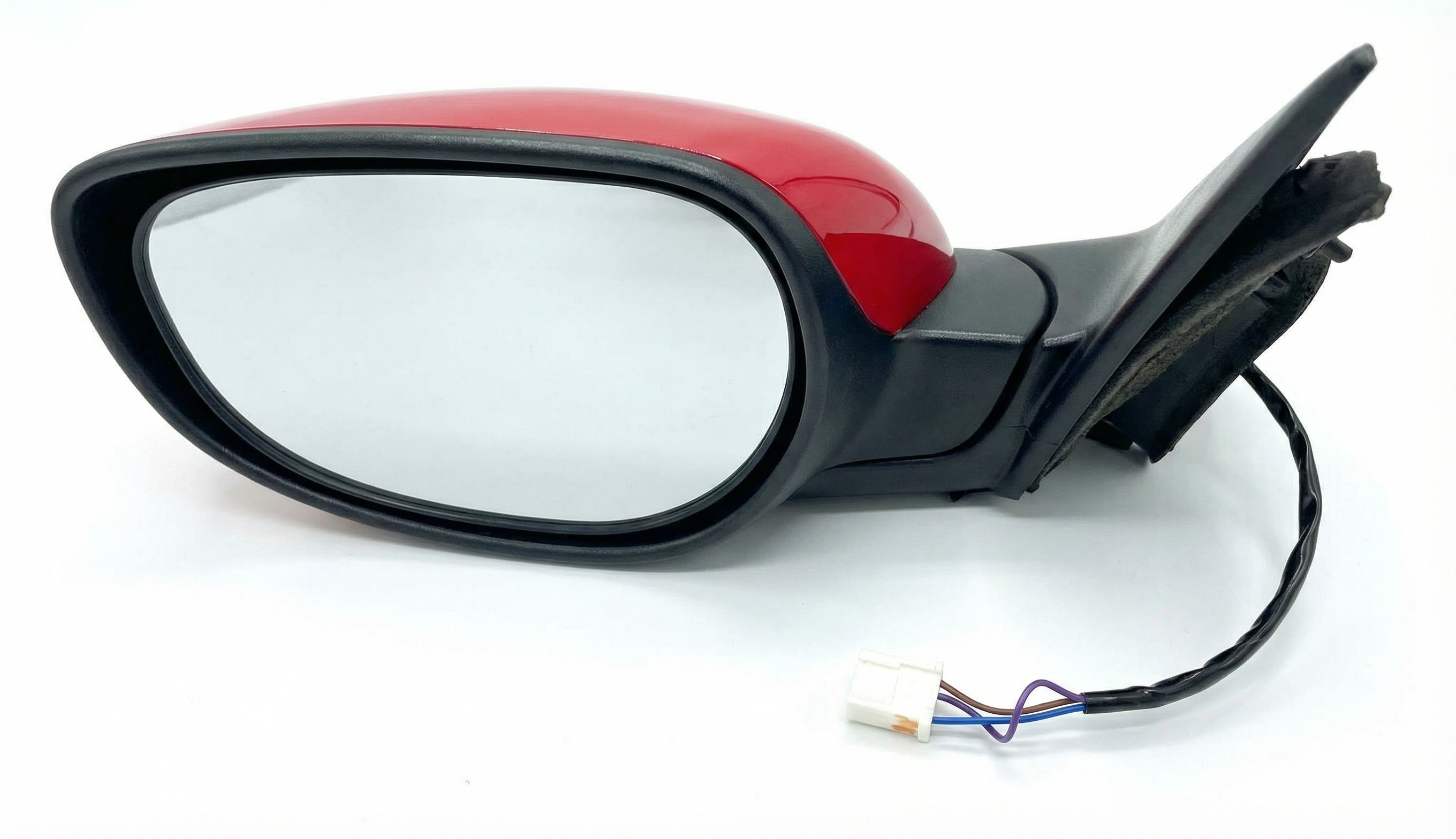2004-2011 Mazda RX-8 Red Power Door/Side View Mirror - Left (Driver) (Used OEM)