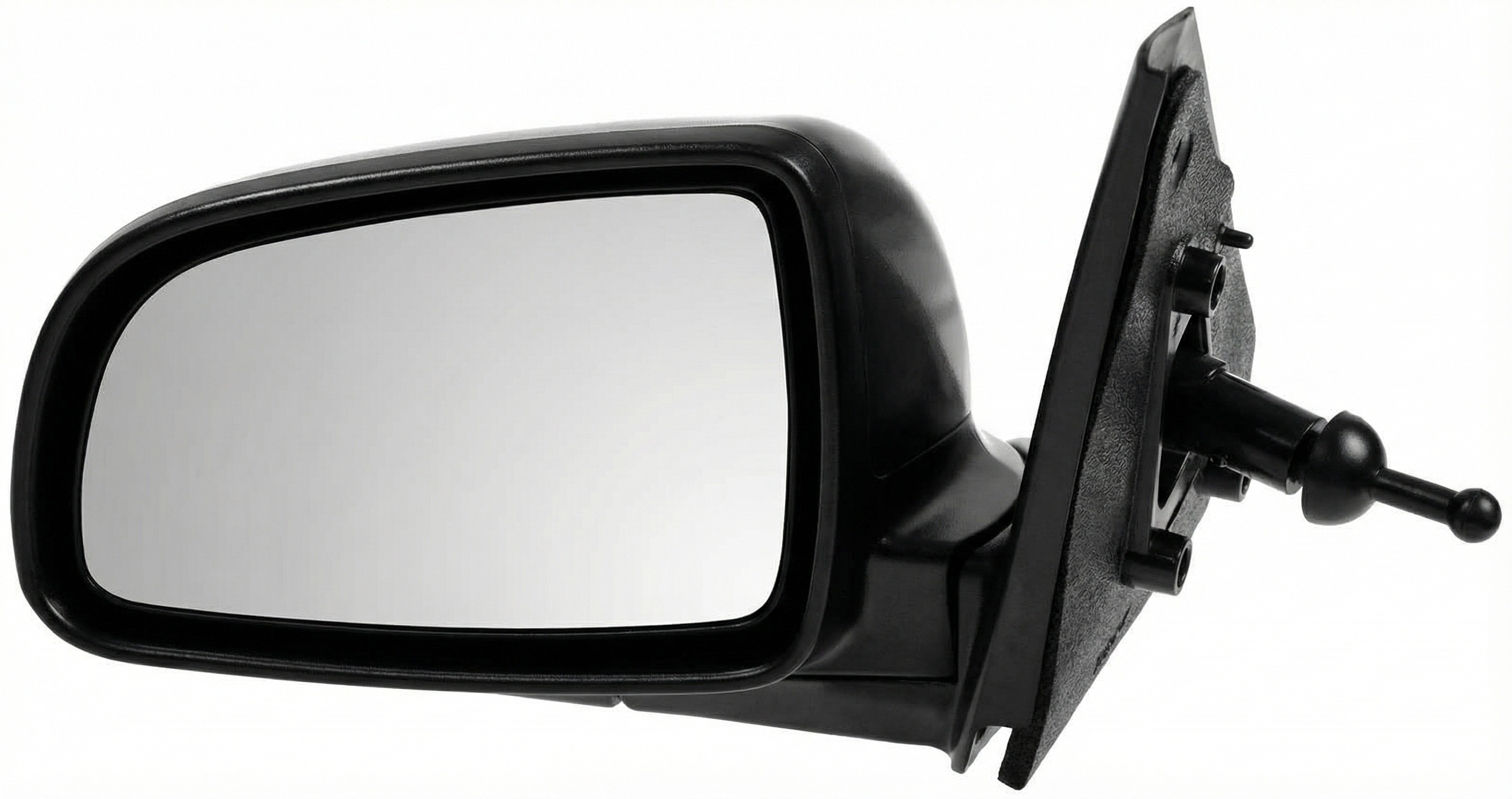 2008-2009 Pontiac Wave Black Manual Door/Side View Mirror - Right (Passenger) (Used OEM)
