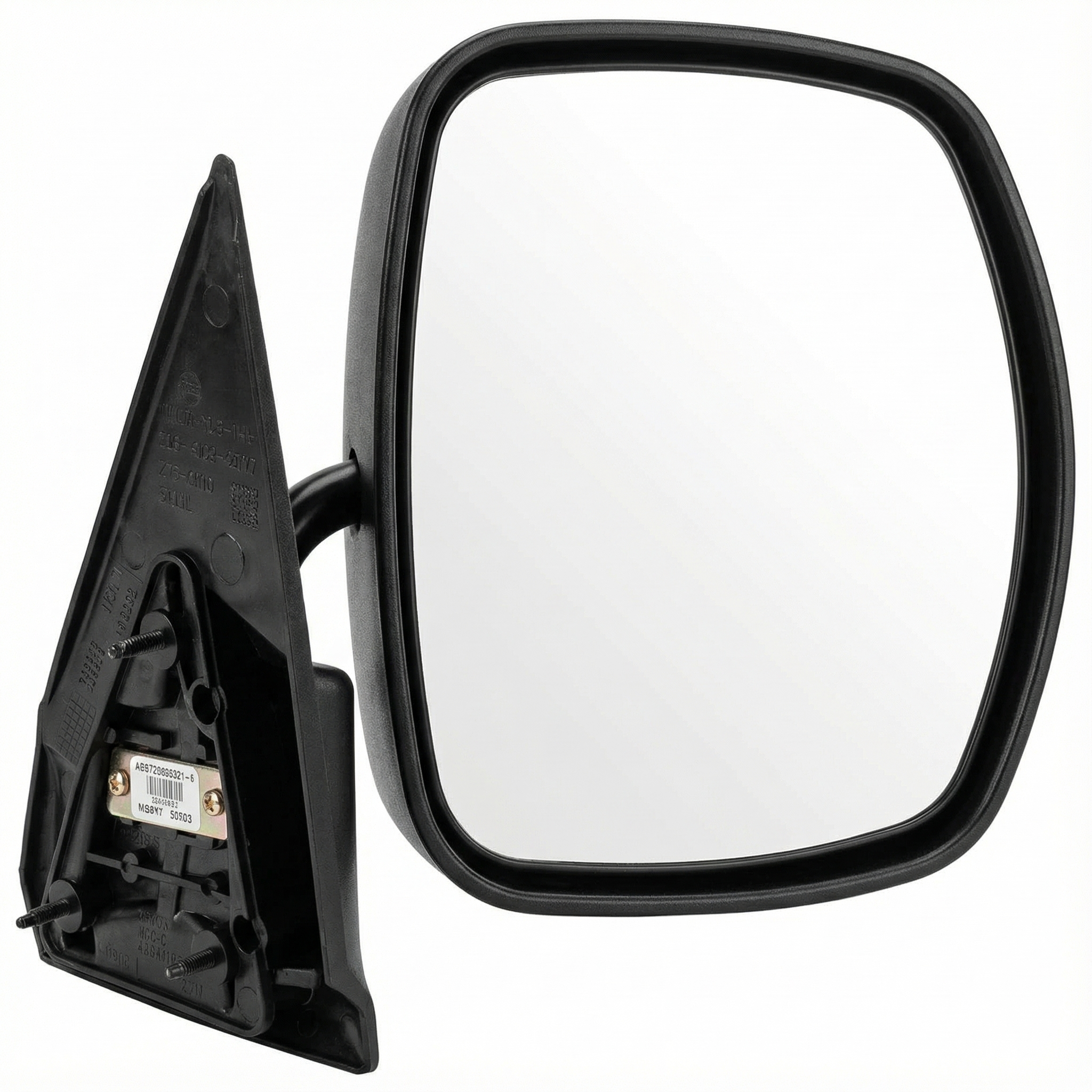2007 GMC Sierra 3500 HD Black Manual Door/Side View Mirror - Right (Passenger) (New OEM)