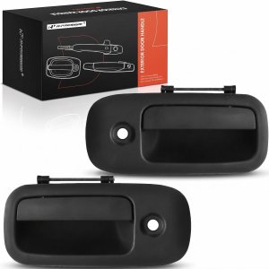 2007 Chevrolet Silverado 1500 Classic Black Exterior Door Handle Kit with Strikers, Latches, and Rods - Left (Driver) (Used OEM)