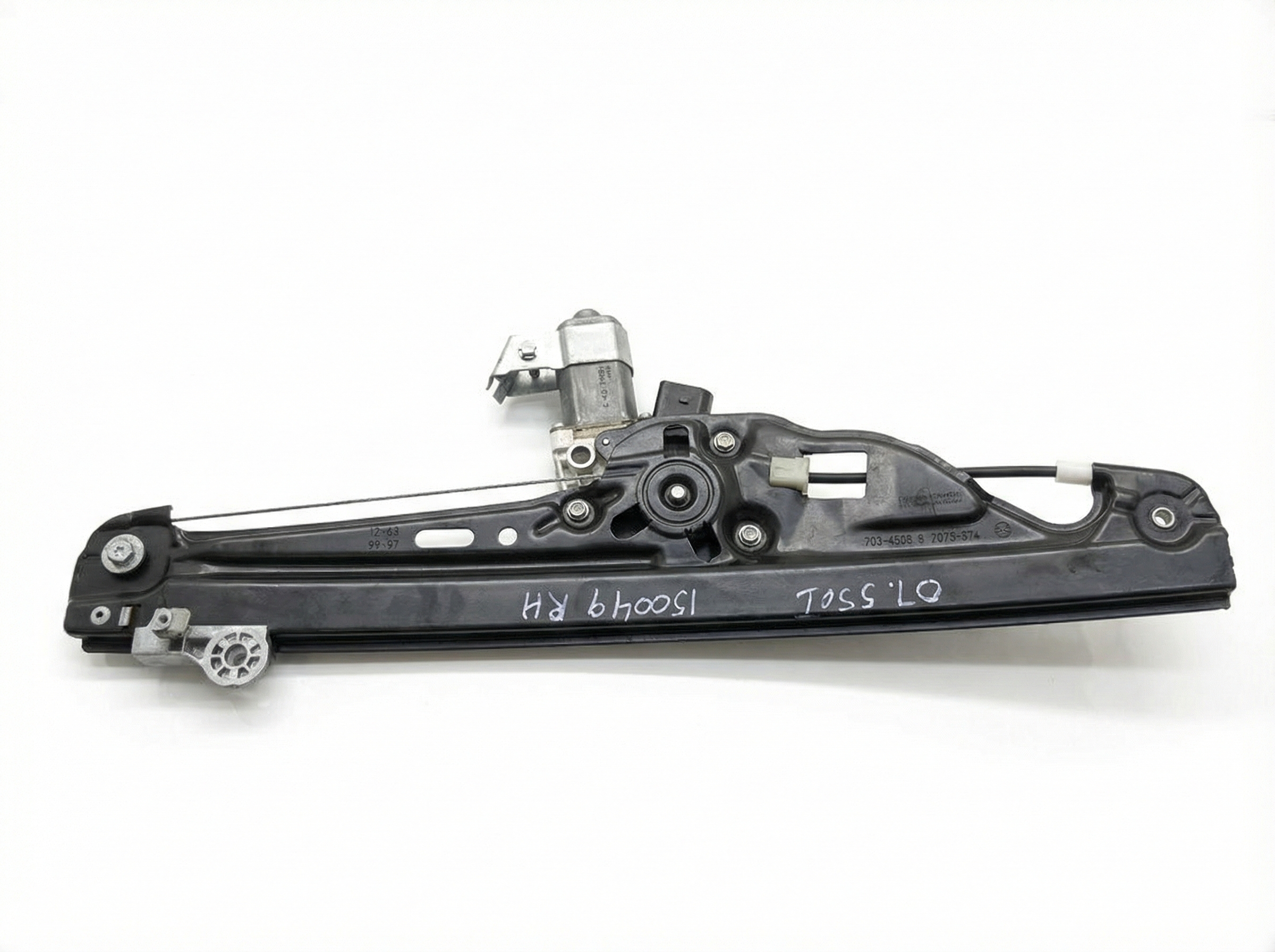 2004-2005 BMW 545i Power Window Regulator - Rear, Right (Passenger) (Used OEM)