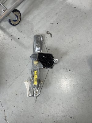 2013-2016 Chevrolet Malibu Black Power Window Regulator and Motor - Rear, Left (Driver) (Used OEM)
