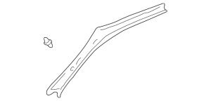2001-2007 Toyota Sequoia Interior A-Pillar Trim Panel with Grab Handle Cutout - Rear, Left (Driver) (Used OEM)