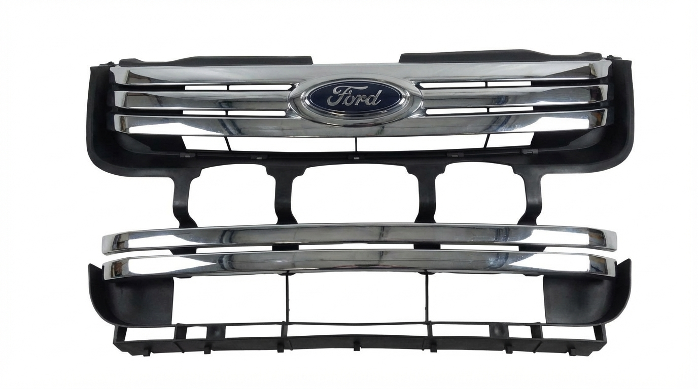 2007-2009 Ford Fusion Chrome Chrome Grille Assembly with Emblem (Used OEM)