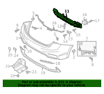 2018-2022 Hyundai Accent Bumper Impact Bar - Rear (Used OEM)