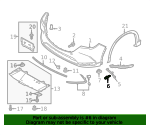 2012-2017 Mazda 5 Front Bumper Impact Bar - Rear (Used OEM)