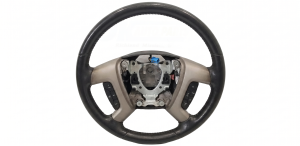 2009-2014 GMC Yukon Black Leather Steering Wheel with Controls (Used OEM)