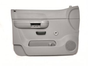 1994-1997 Dodge Ram 1500 Gray Door Interior Trim Panel - Front, Right (Passenger) (Used OEM)