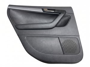 2009-2013 Audi A3 Quattro Black Door Interior Trim Panel - Front, Left (Driver) (Used OEM)