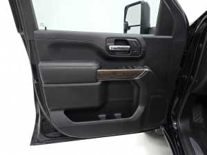 2020-2024 GMC Sierra 3500 HD Black Door Interior Trim Panel with Power Windows and Locks - Front (Used OEM)