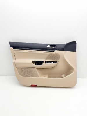 2006-2009 Volkswagen GTI Tan Door Interior Trim Panel - Front, Left (Driver) (Used OEM)