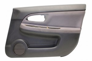 2005-2007 Subaru WRX STI Black Door Interior Trim Panel - Front, Right (Passenger) (Used OEM)