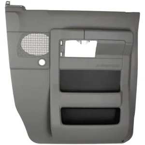 2009-2014 Ford E-150 Gray Door Interior Trim Panel - Front, Left (Driver) (Used OEM)