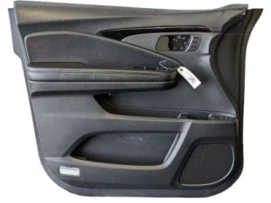 2017-2020 Honda Ridgeline Black Door Interior Trim Panel with Power Windows and Locks - Front, Left (Driver) (Used OEM)