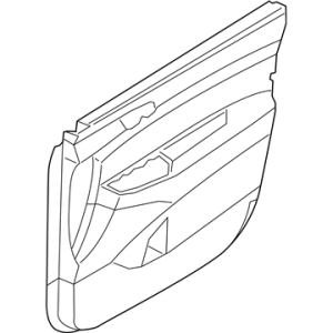 2020-2022 Hyundai Palisade Black Door Interior Trim Panel - Front, Right (Passenger) (Used OEM)