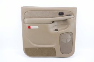 2003-2006 GMC Sierra 2500 HD Tan Door Interior Trim Panel - Rear, Right (Passenger) (Used OEM)