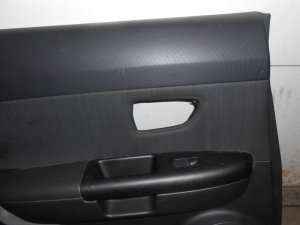 2006-2010 Hyundai Sonata Black Front Door Interior Trim Panel - Rear, Right (Passenger) (Used OEM)