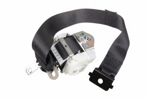 2015-2020 GMC Yukon XL Black Seat Belt Assembly - Rear, Right (Passenger) (Used OEM)