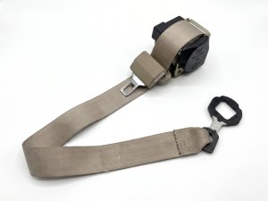 1999-2002 GMC Sierra 2500 Gray Seat Belt Assembly - Rear, Right (Passenger) (Used OEM)