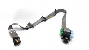 2003-2007 GMC Sierra 2500 Gray Seat Belt Assembly - Rear, Left (Driver) (Used OEM)