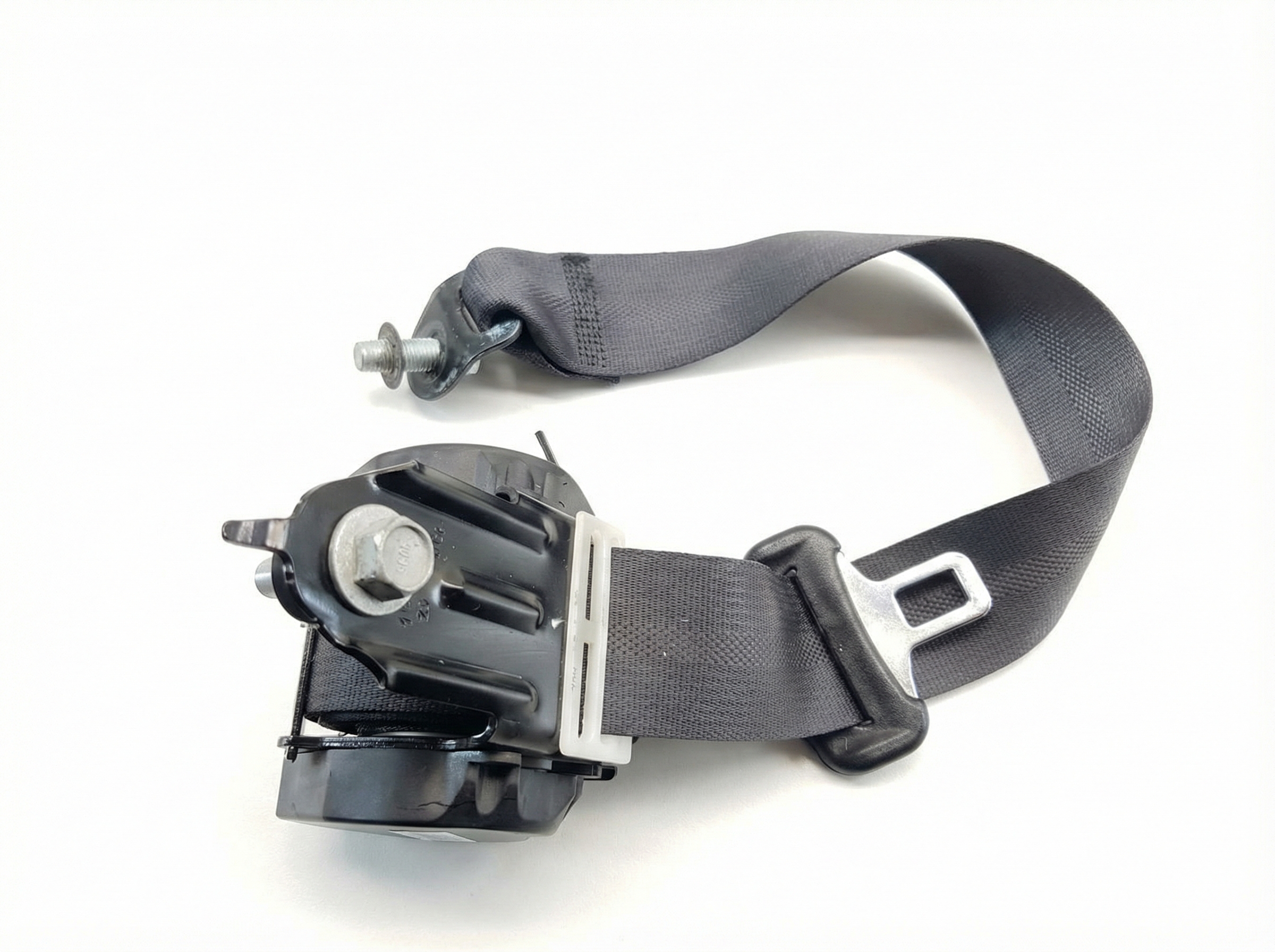 2013-2018 Nissan Altima Black Seat Belt Assembly - Rear, Left (Driver) (Used OEM)