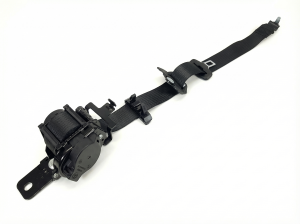 2005-2008 Dodge Magnum Black Seat Belt Assembly - Rear, Left (Driver) (Used OEM)