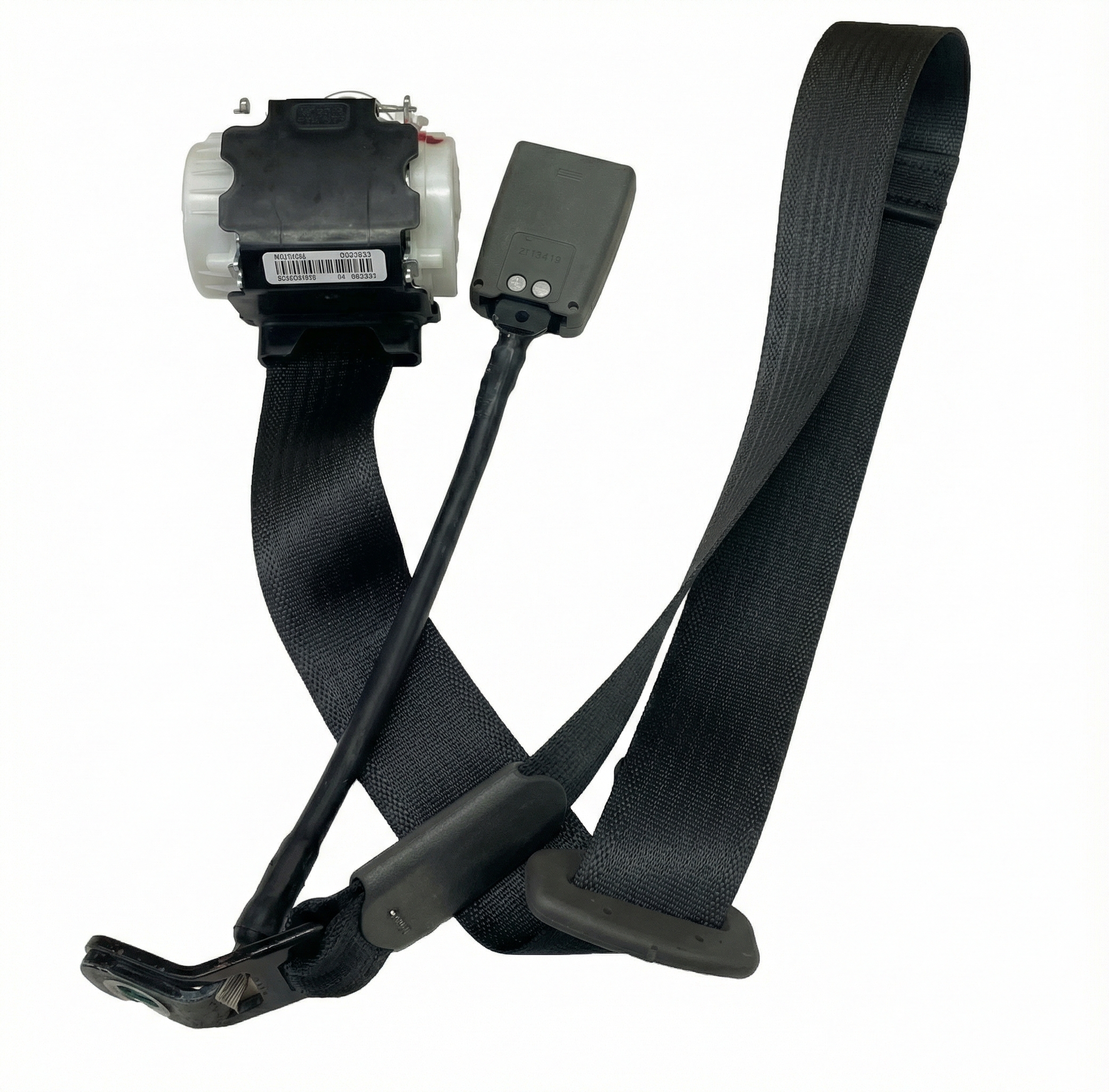 2008-2017 Jeep Compass Outer Seat Belt Assembly - Rear, Left (Driver) (Used OEM)