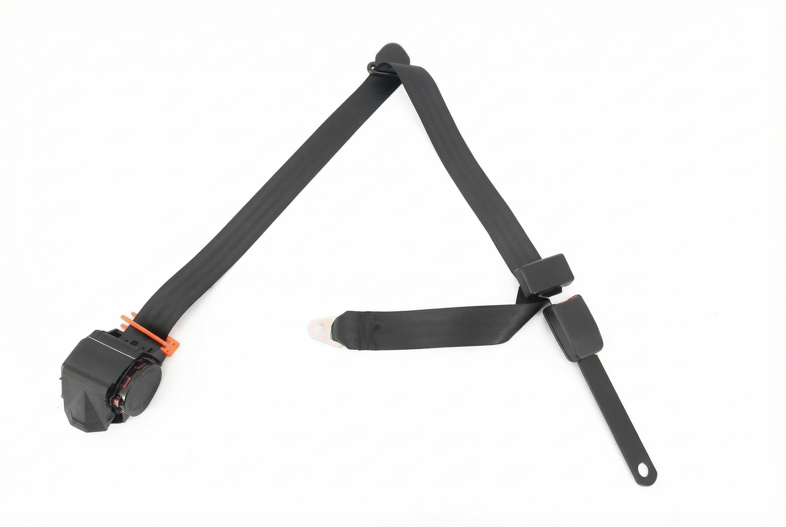 2007-2014 GMC Sierra 2500 HD Black Seat Belt Assembly - Rear (Used OEM)