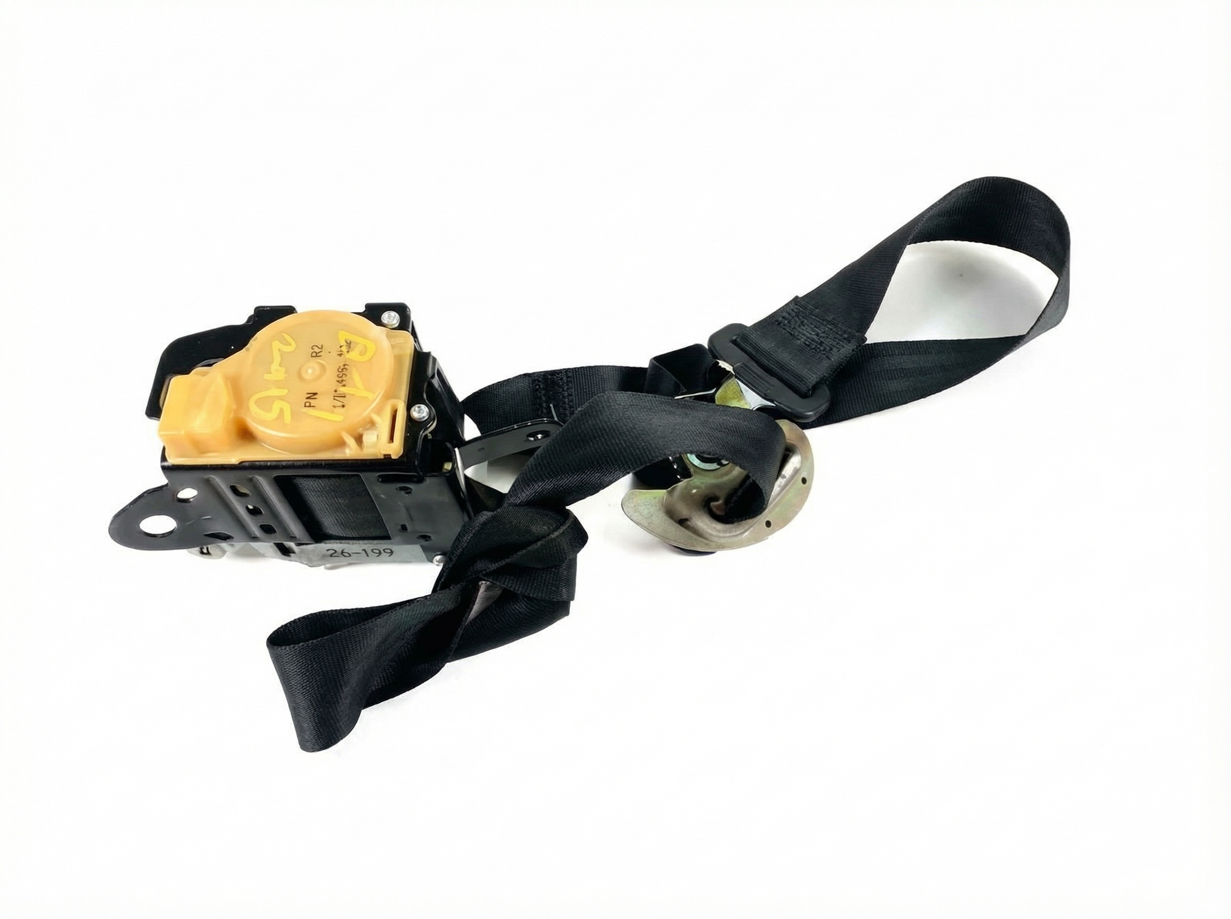 2011-2013 INFINITI M56 Tan Seat Belt Buckle with Pretensioner - Front (Used OEM)