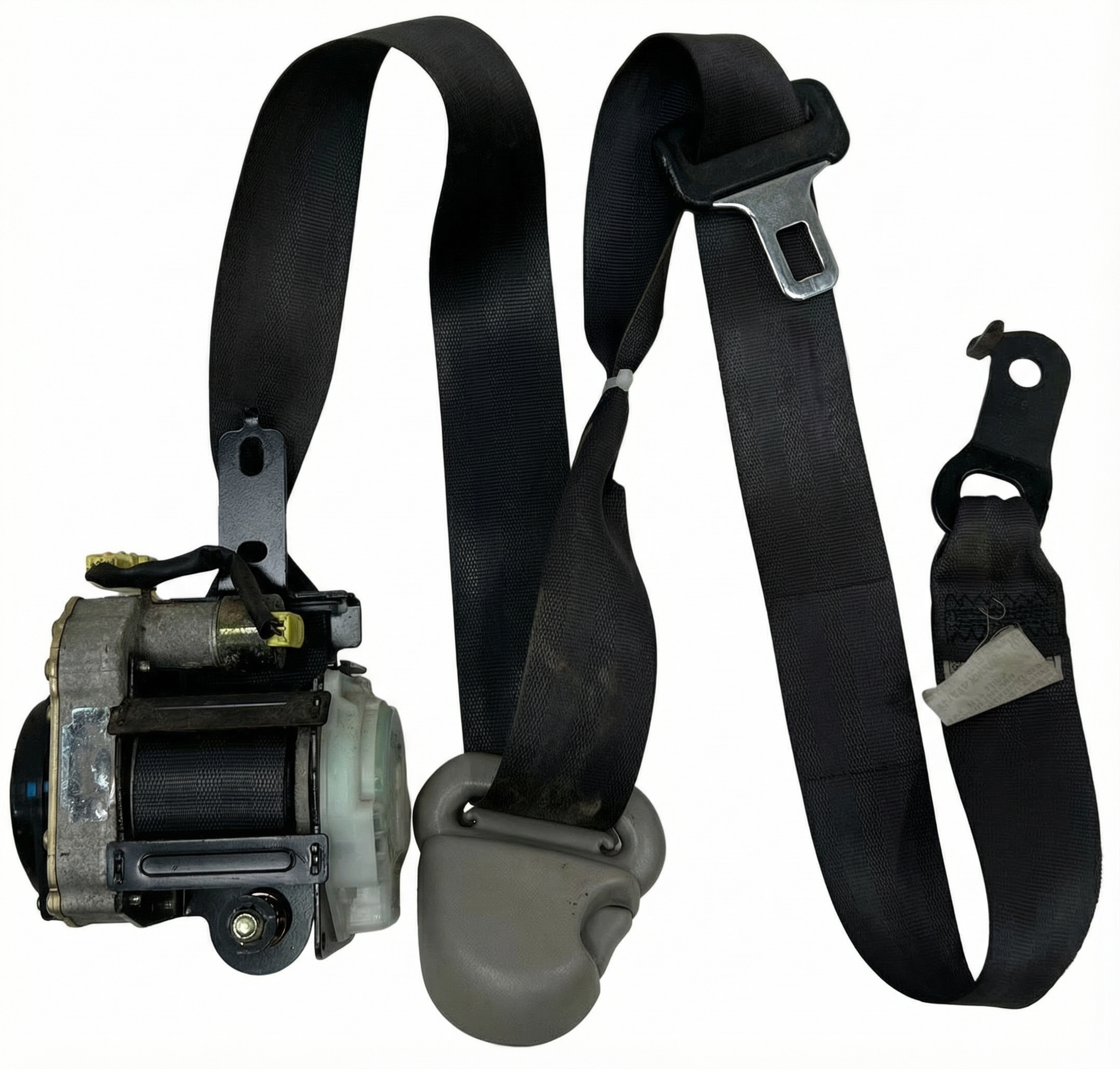 2002-2003 Subaru Impreza Gray Seat Belt Assembly with Pretensioner - Front (Used OEM)