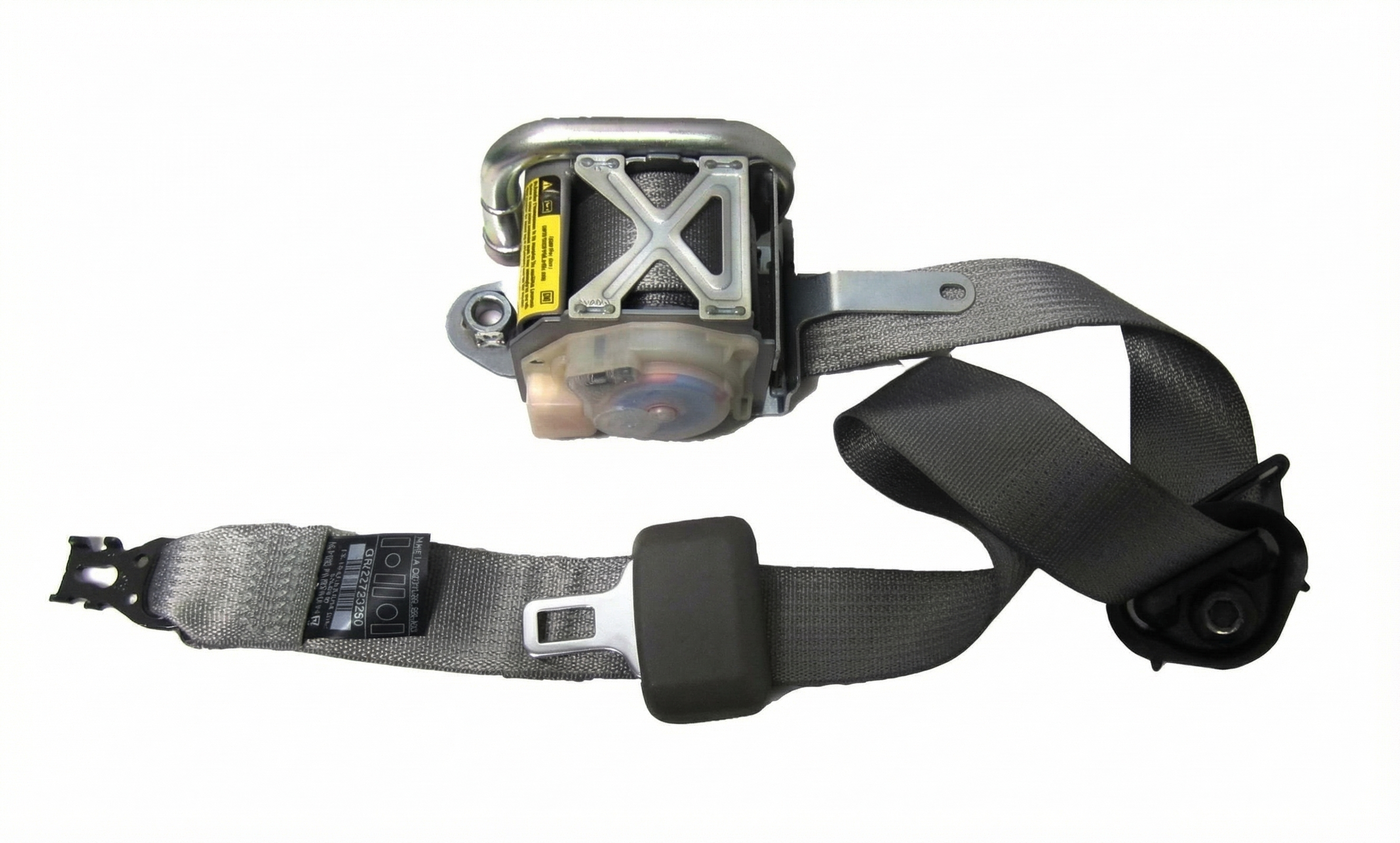 1998-2000 Volvo V70 Gray Seat Belt Assembly with Pretensioner - Front (Used OEM)