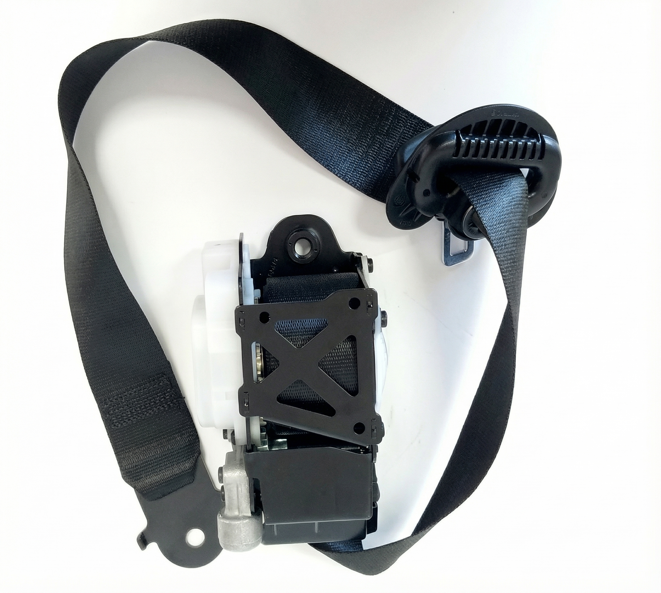 2008-2014 BMW X6 Black Seat Belt Retractor Assembly with Pretensioner - Front (Used OEM)
