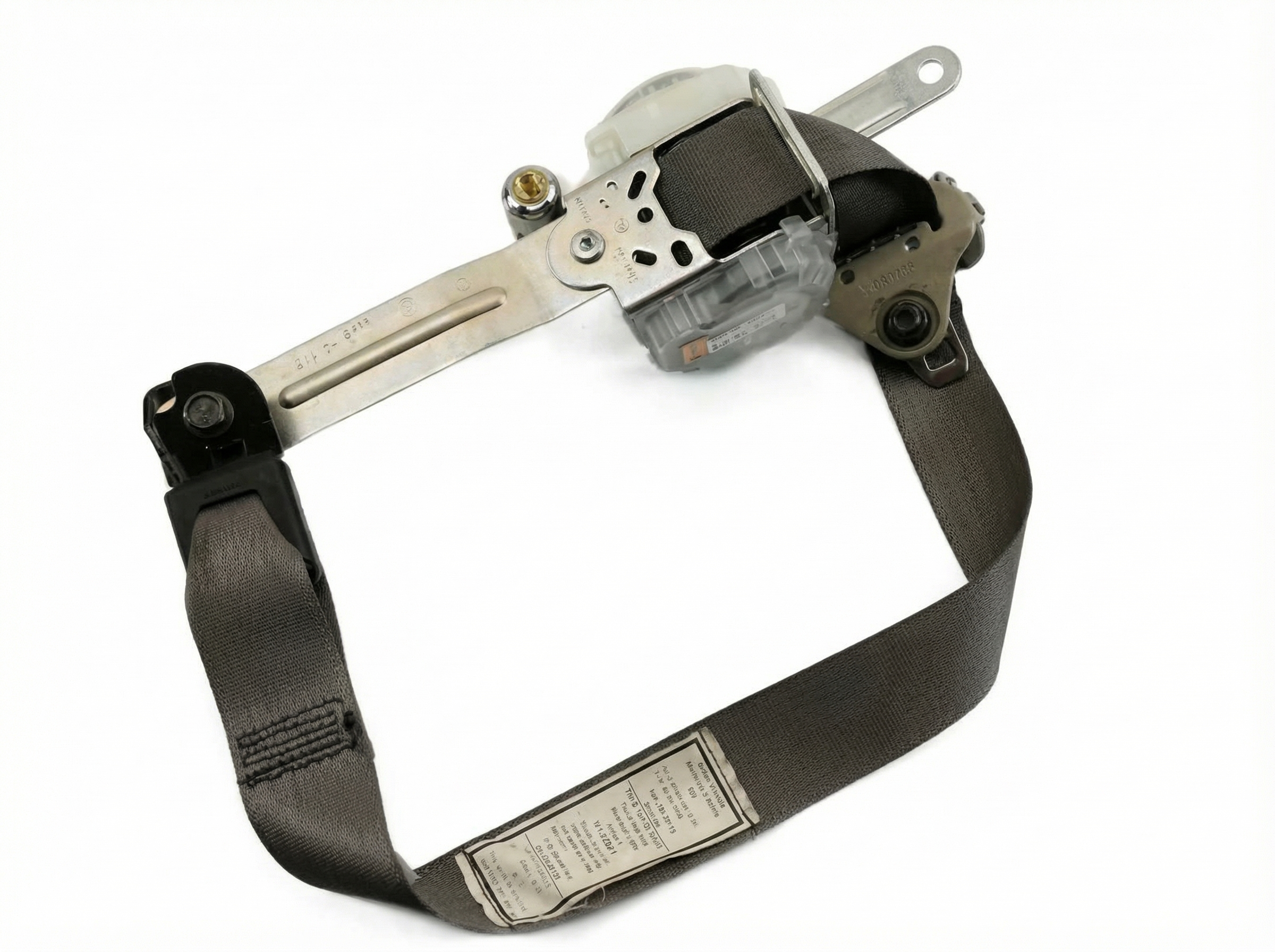 2005-2006 INFINITI G35 Black Seat Belt Assembly with Pretensioner - Front (Used OEM)
