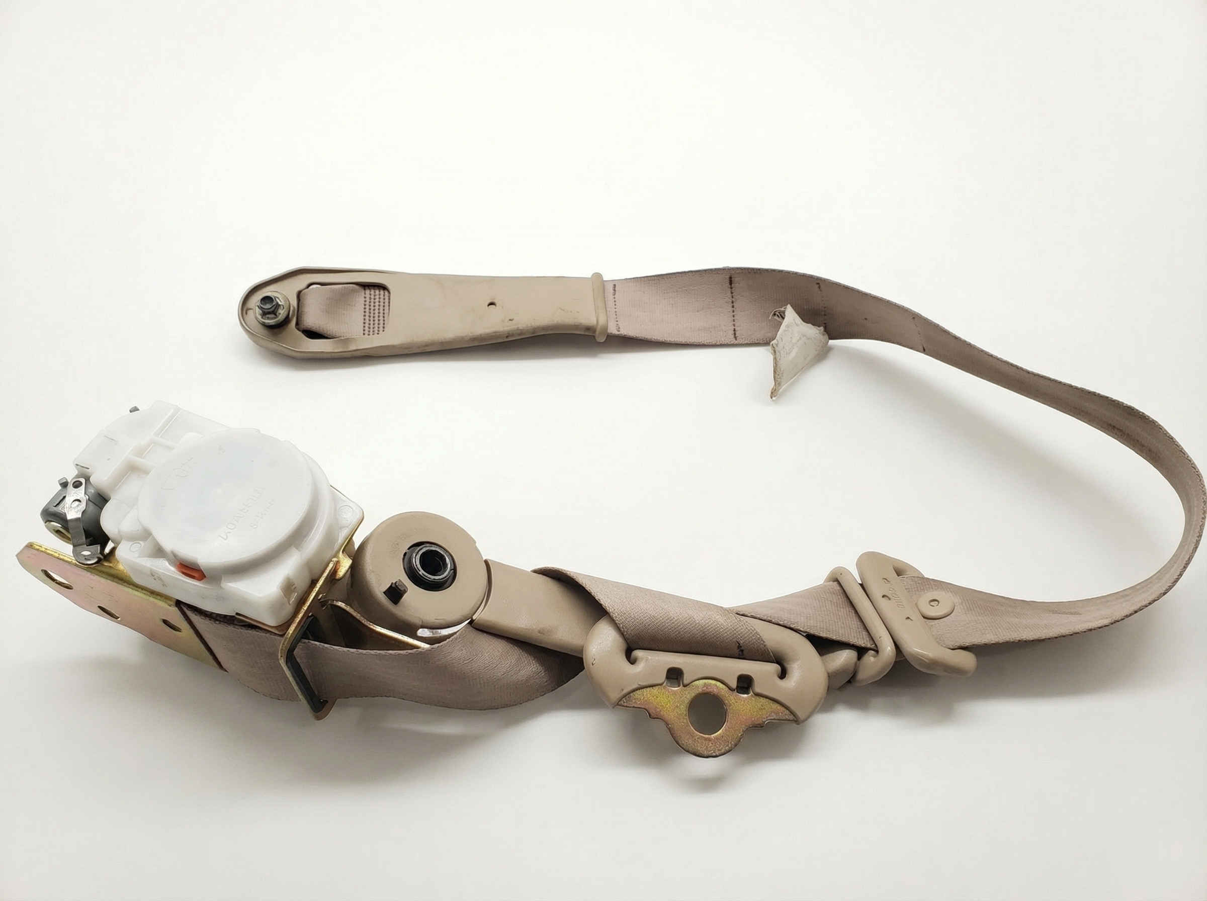 1999-2003 Toyota Solara Gray Seat Belt Assembly with Pretensioner - Front (Used OEM)