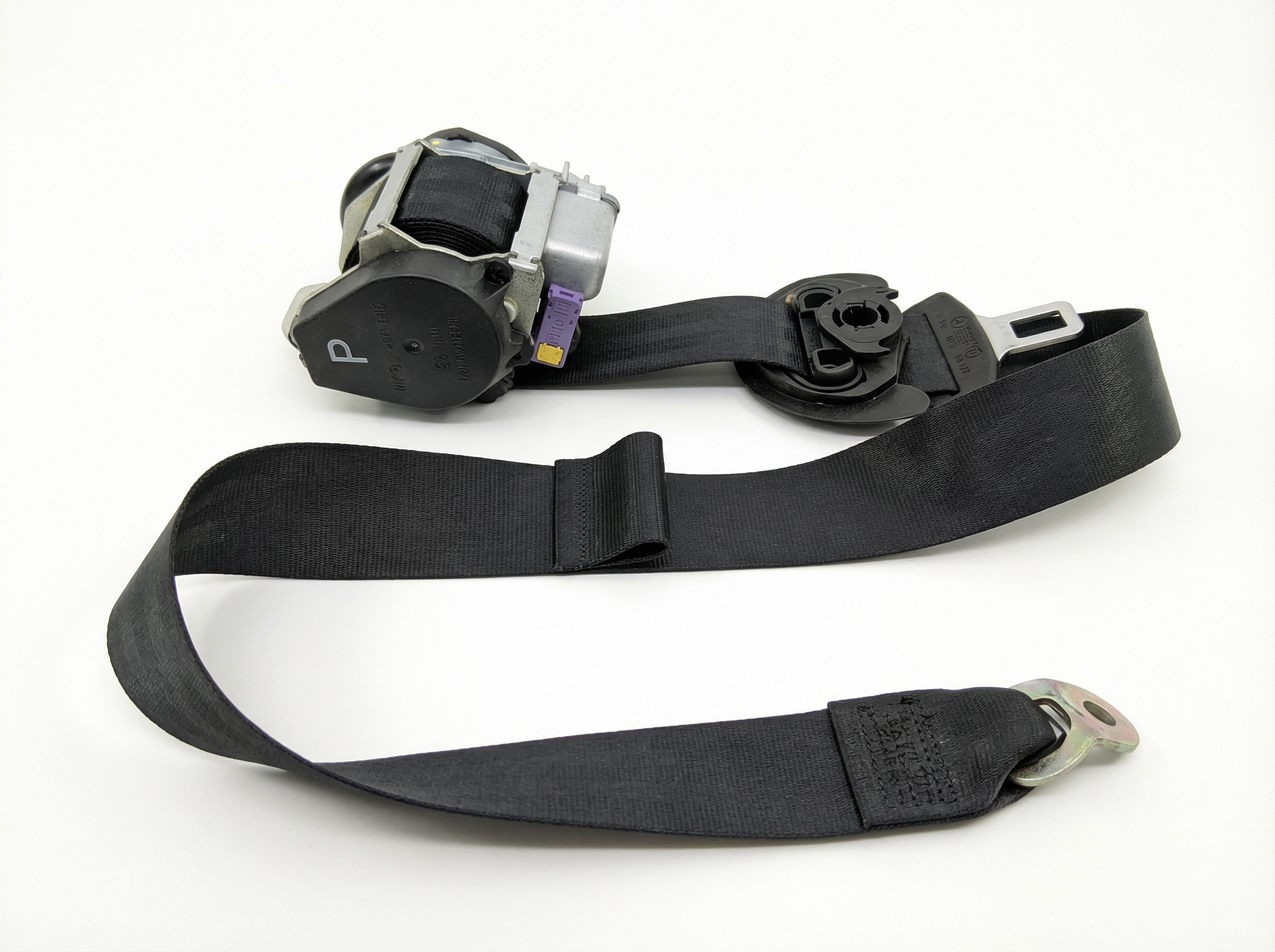 2005-2010 Volkswagen Jetta Black Seat Belt Buckle with Pretensioner - Front (Used OEM)
