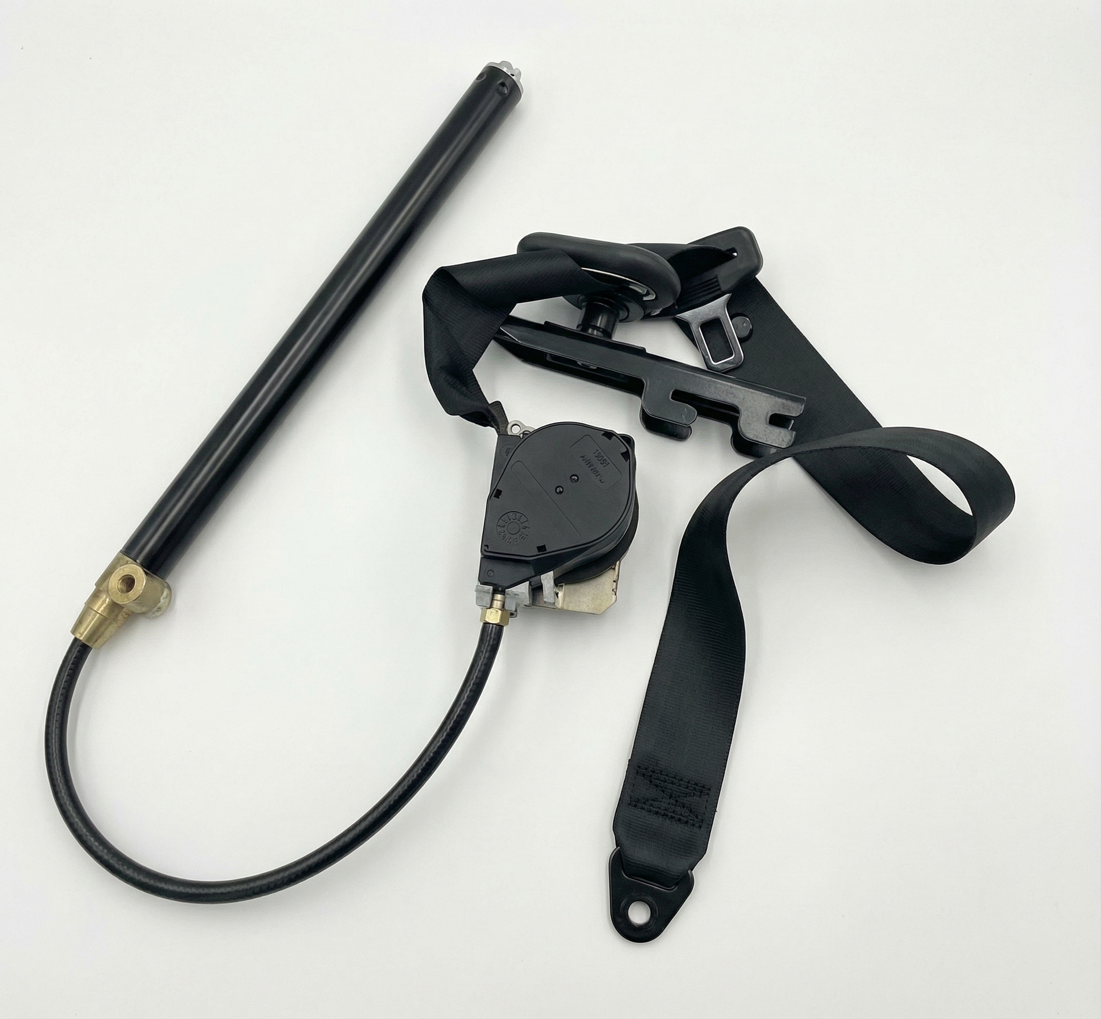 2000-2002 Volkswagen Golf Tan Seat Belt Buckle with Pretensioner - Front (Used OEM)
