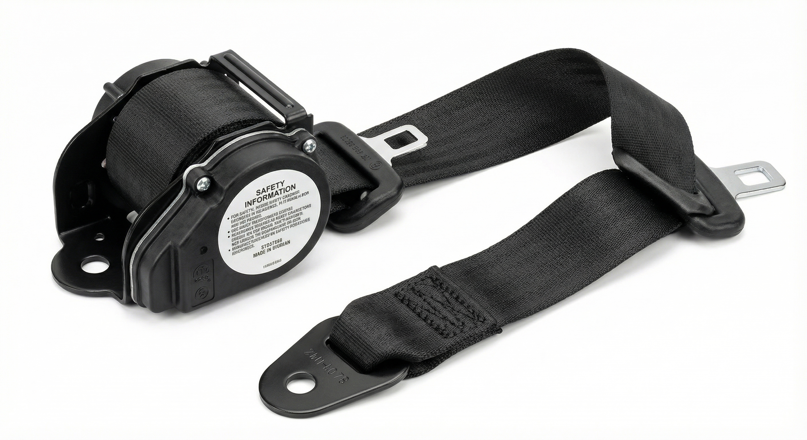 2002-2004 Porsche Boxster Black Seat Belt Buckle with Pretensioner - Front, Left (Driver) (Used OEM)