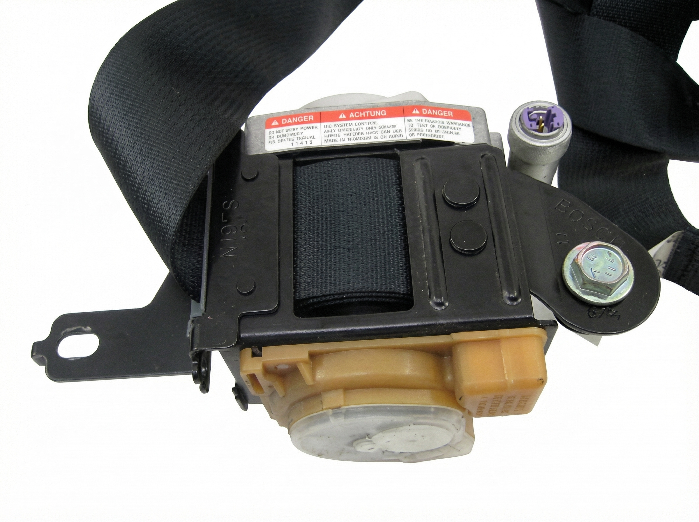 2005 Saab 9-2X Black Seat Belt Buckle with Pretensioner - Front, Right (Passenger) (Used OEM)