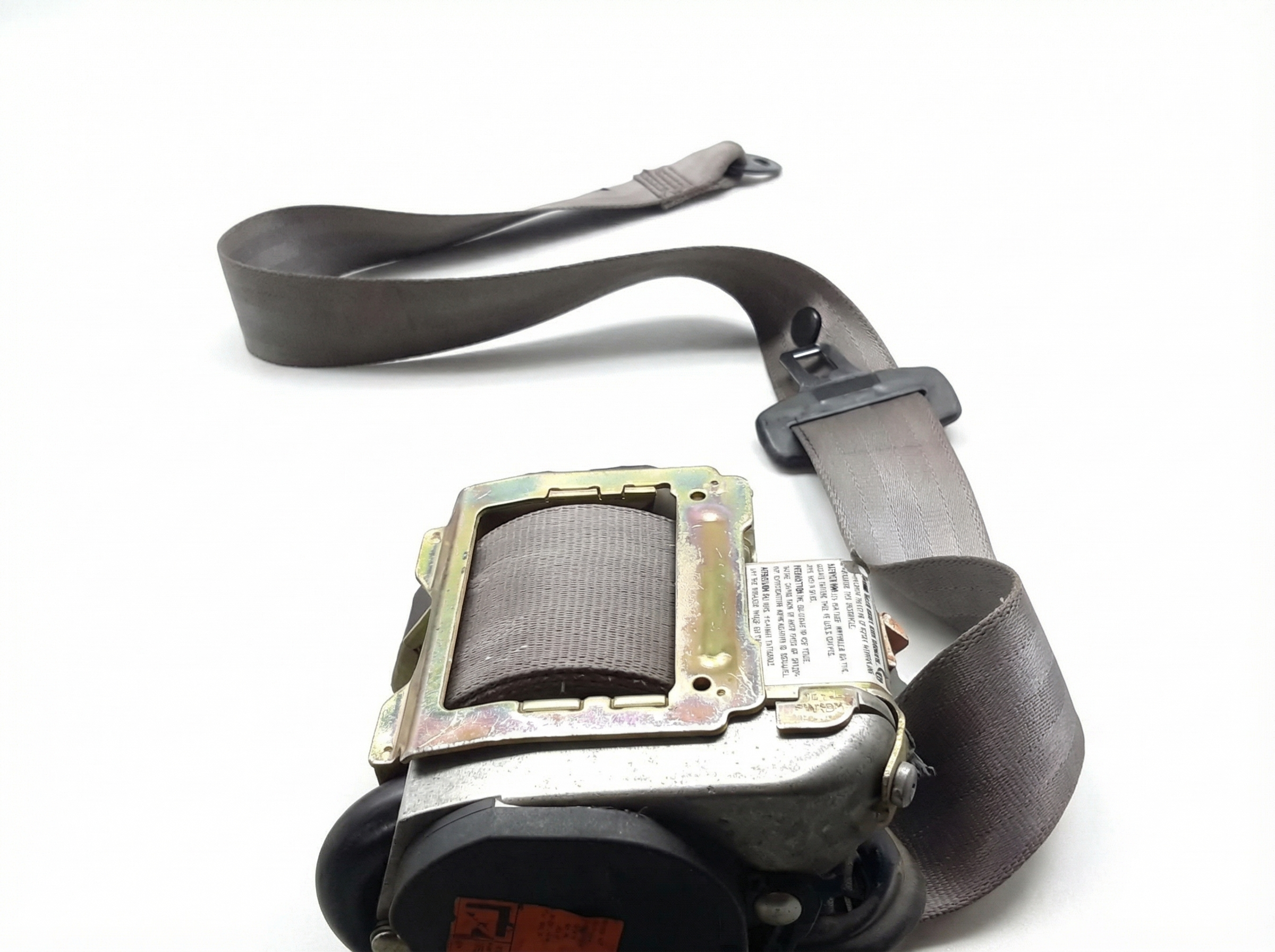 2000-2002 Audi A4 Black Seat Belt Buckle with Pretensioner - Front (Used OEM)
