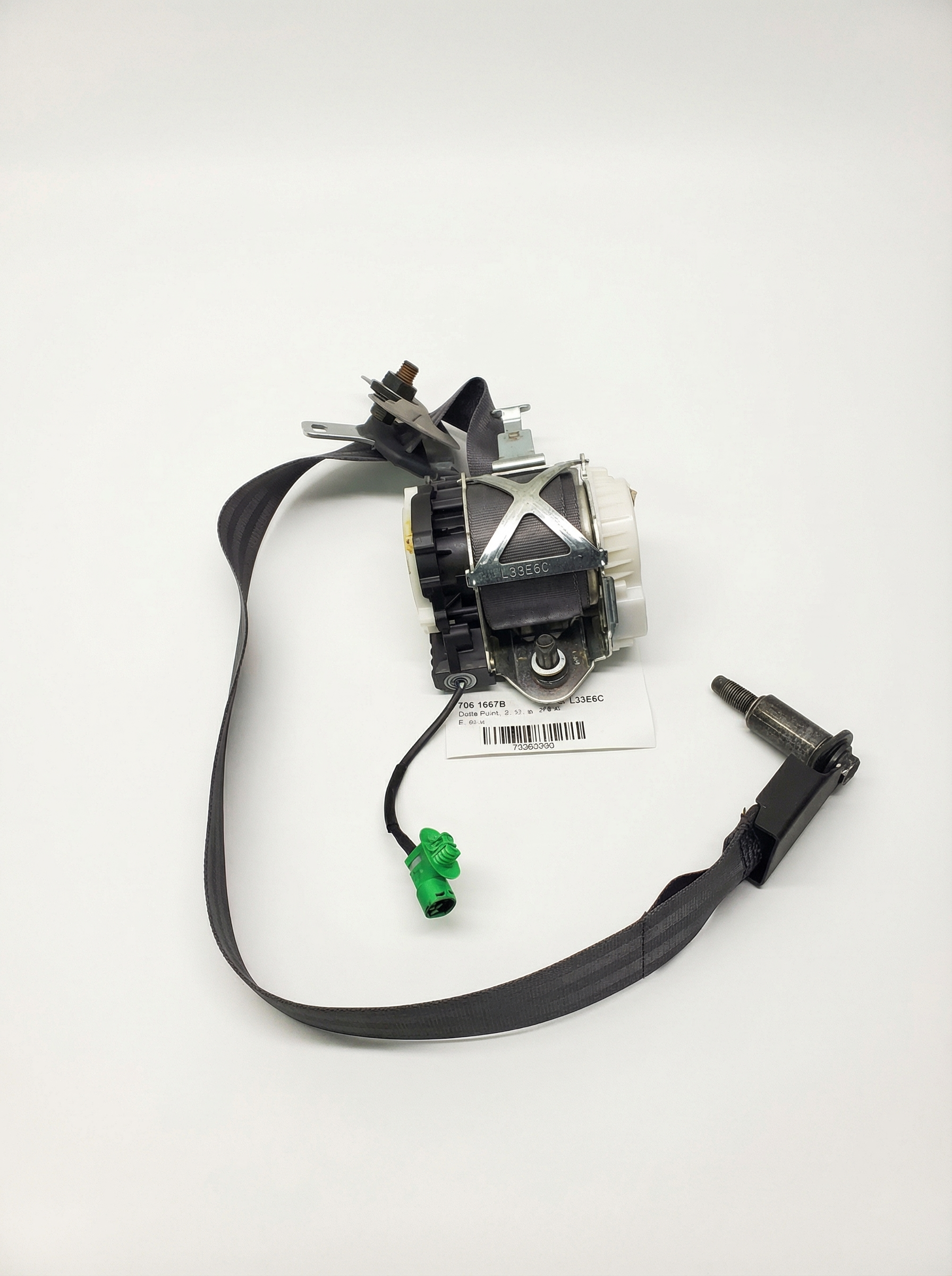 2007-2012 Hyundai Veracruz Tan Seat Belt Retractor with Pretensioner - Front (Used OEM)