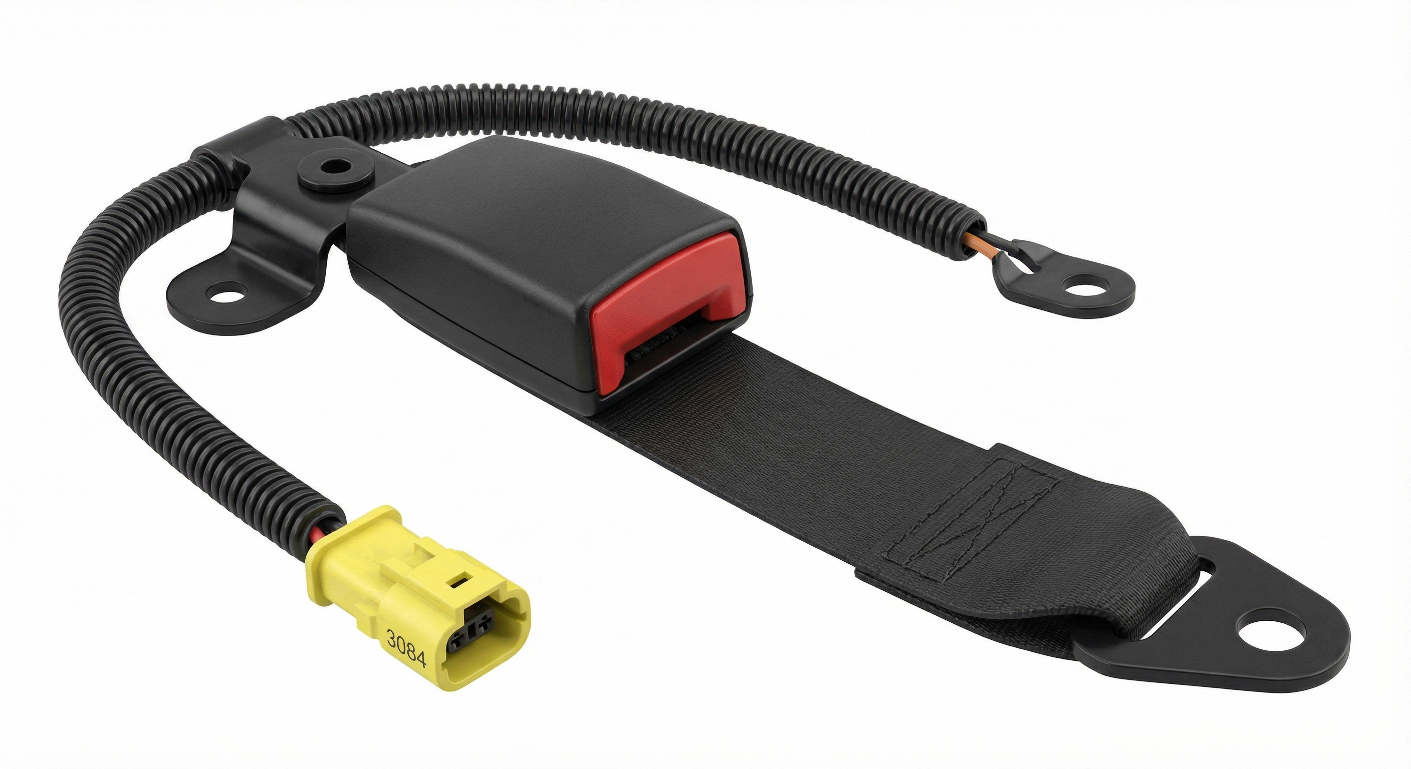 2010-2013 Kia Soul Black Seat Belt Buckle with Pretensioner - Front, Right (Passenger) (Used OEM)