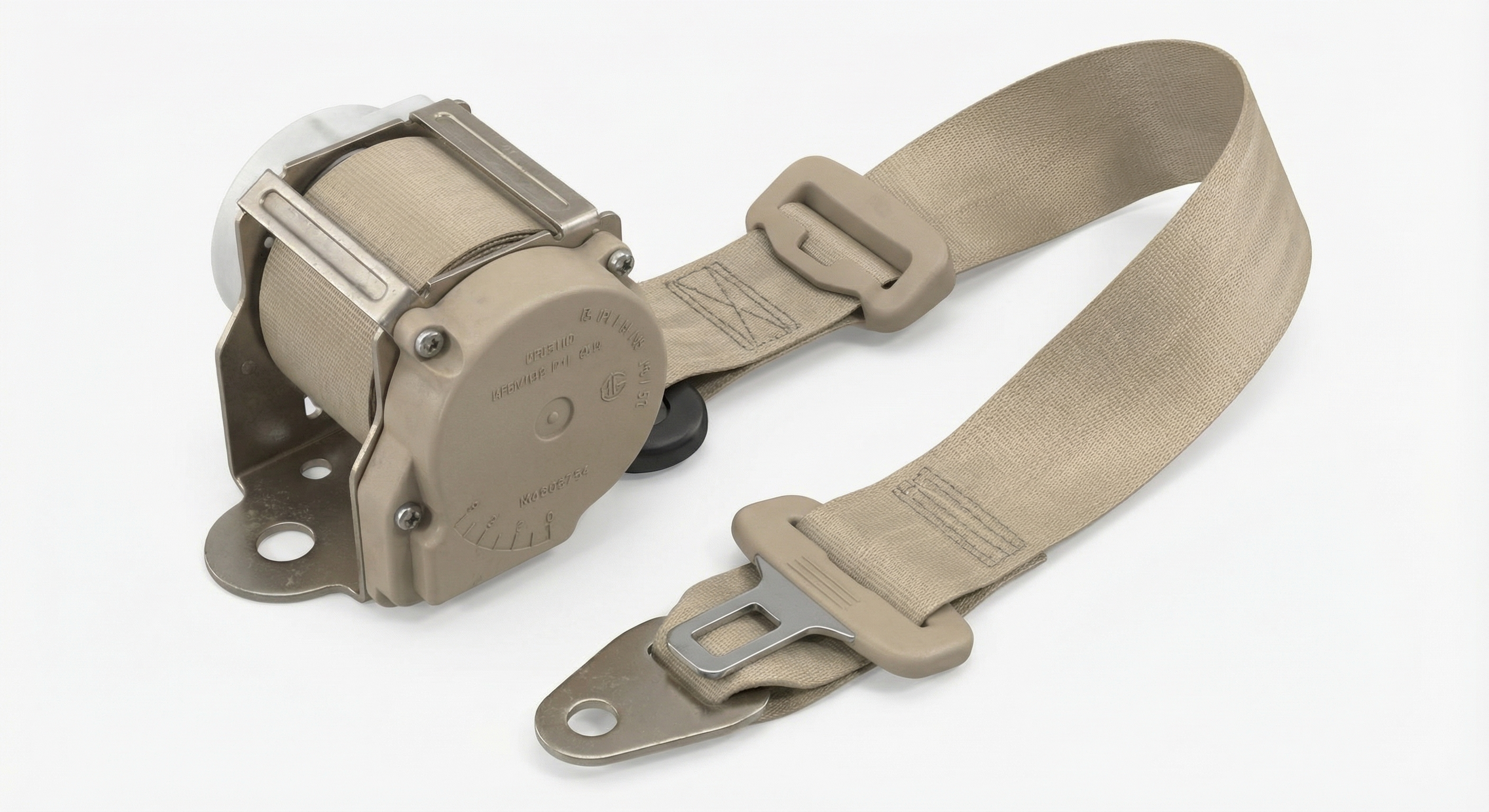 2000-2005 Kia Rio Tan Seat Belt Retractor Assembly with Pretensioner - Front (Used OEM)