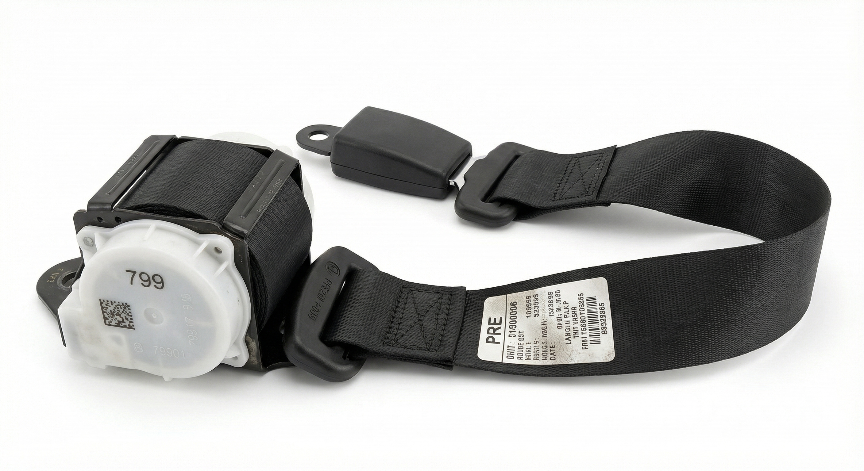 2011-2015 Lexus CT200h Black Seat Belt Retractor with Pretensioner - Front (Used OEM)