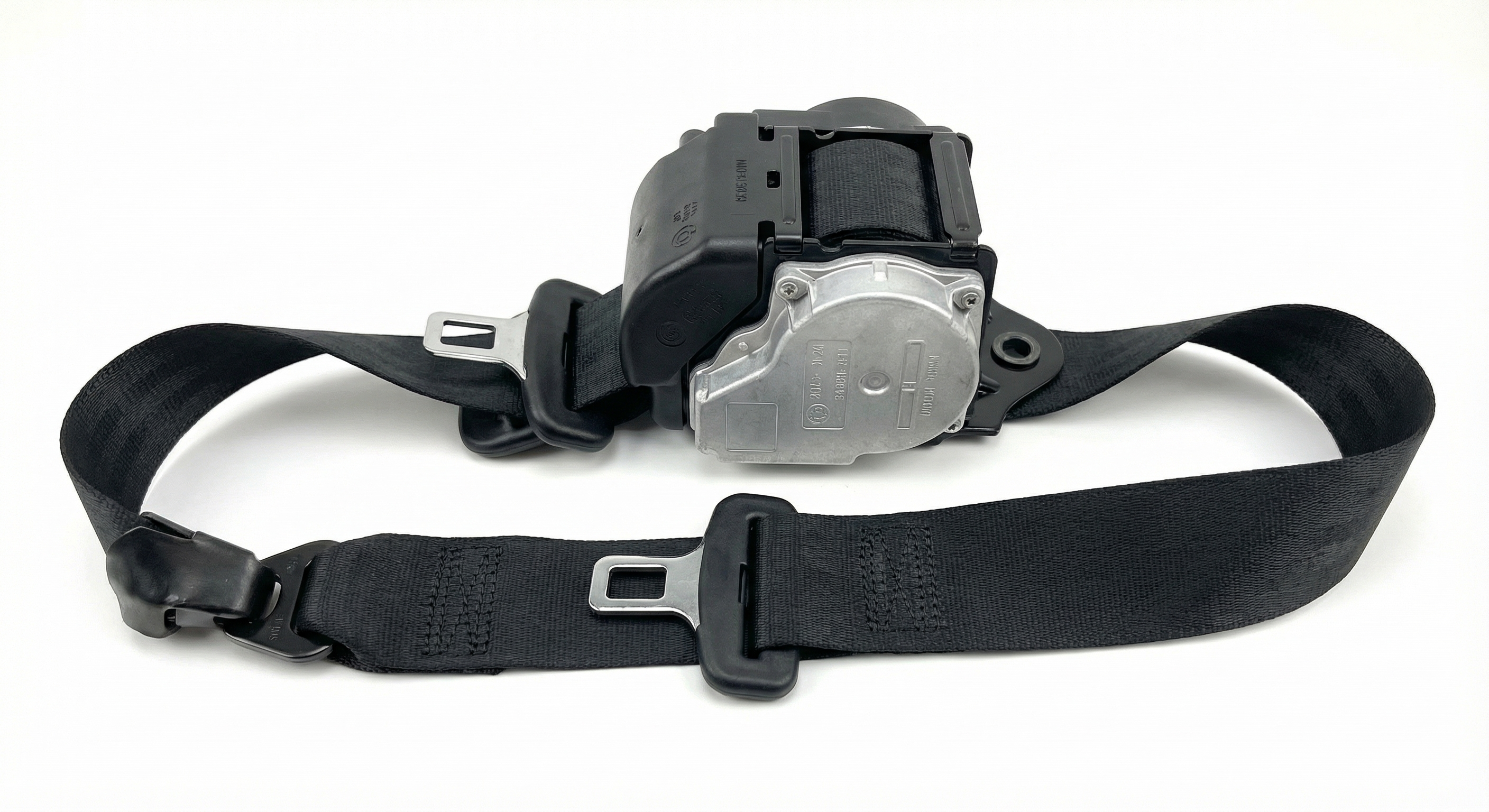 2007-2008 Mercedes-Benz E350 Black Seat Belt Buckle with Pretensioner - Front (Used OEM)