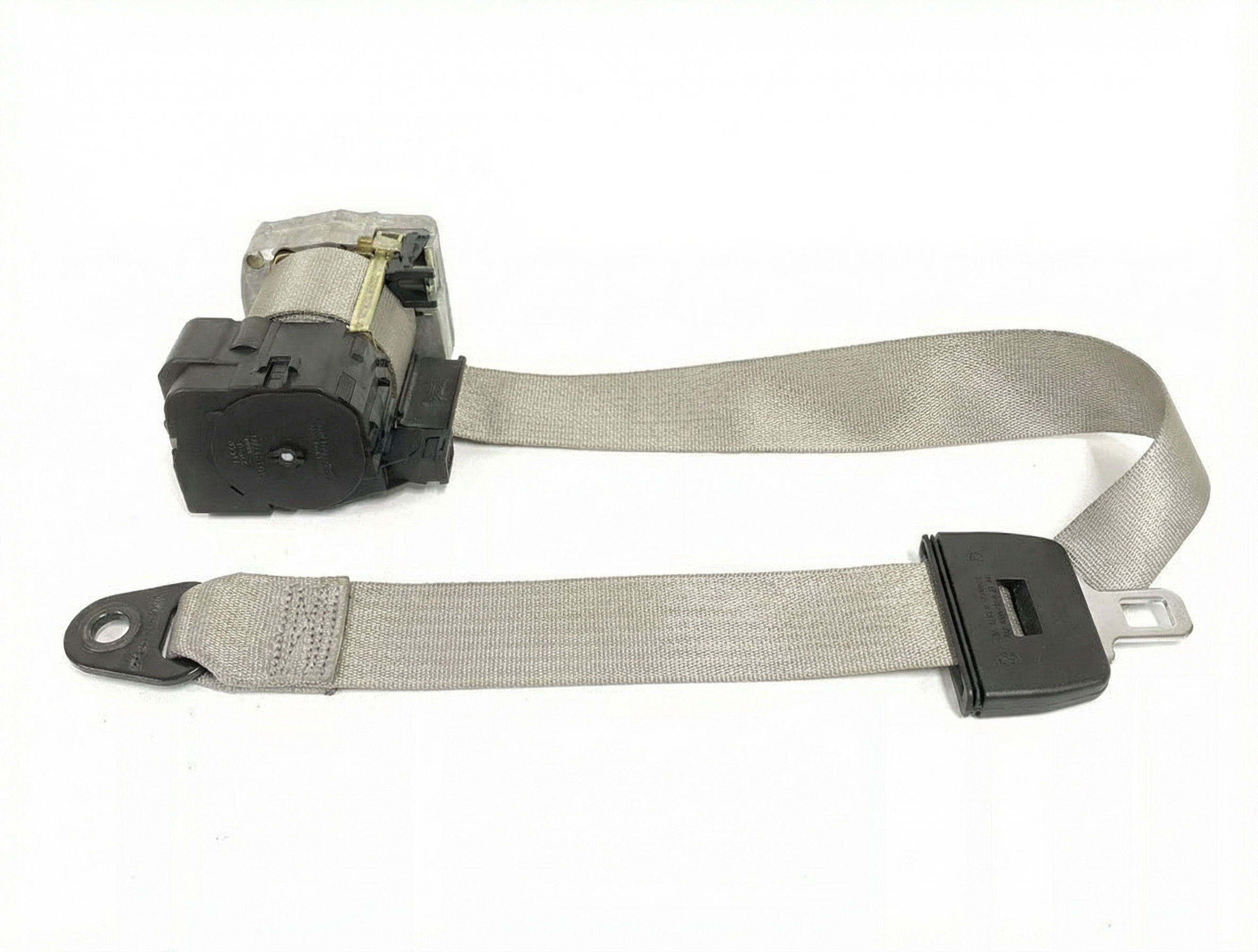 2000 Mercedes-Benz S500 Tan Seat Belt Buckle with Pretensioner - Front (Used OEM)