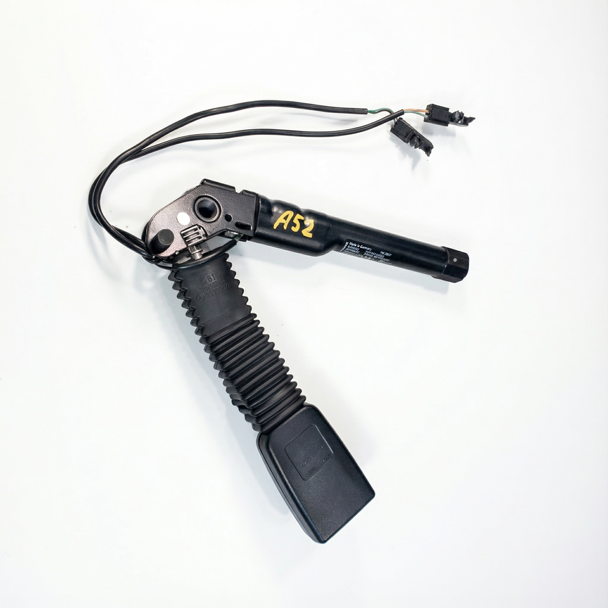 2006-2008 Mercedes-Benz ML350 Black Seat Belt Buckle with Pretensioner - Front, Left (Driver) (Used OEM)