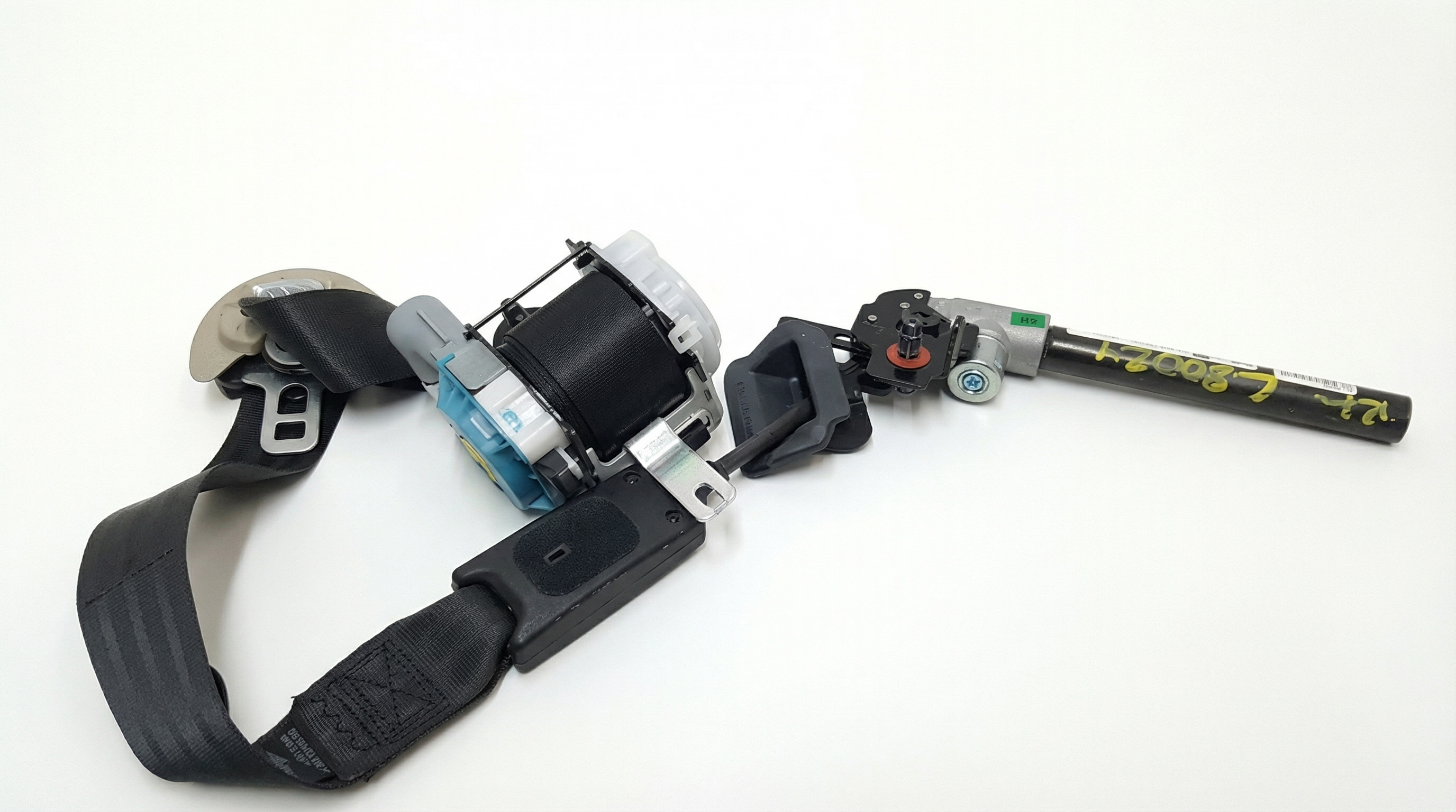 2012-2017 Kia Rio Black Seat Belt Retractor with Pretensioner - Front, Right (Passenger) (Used OEM)