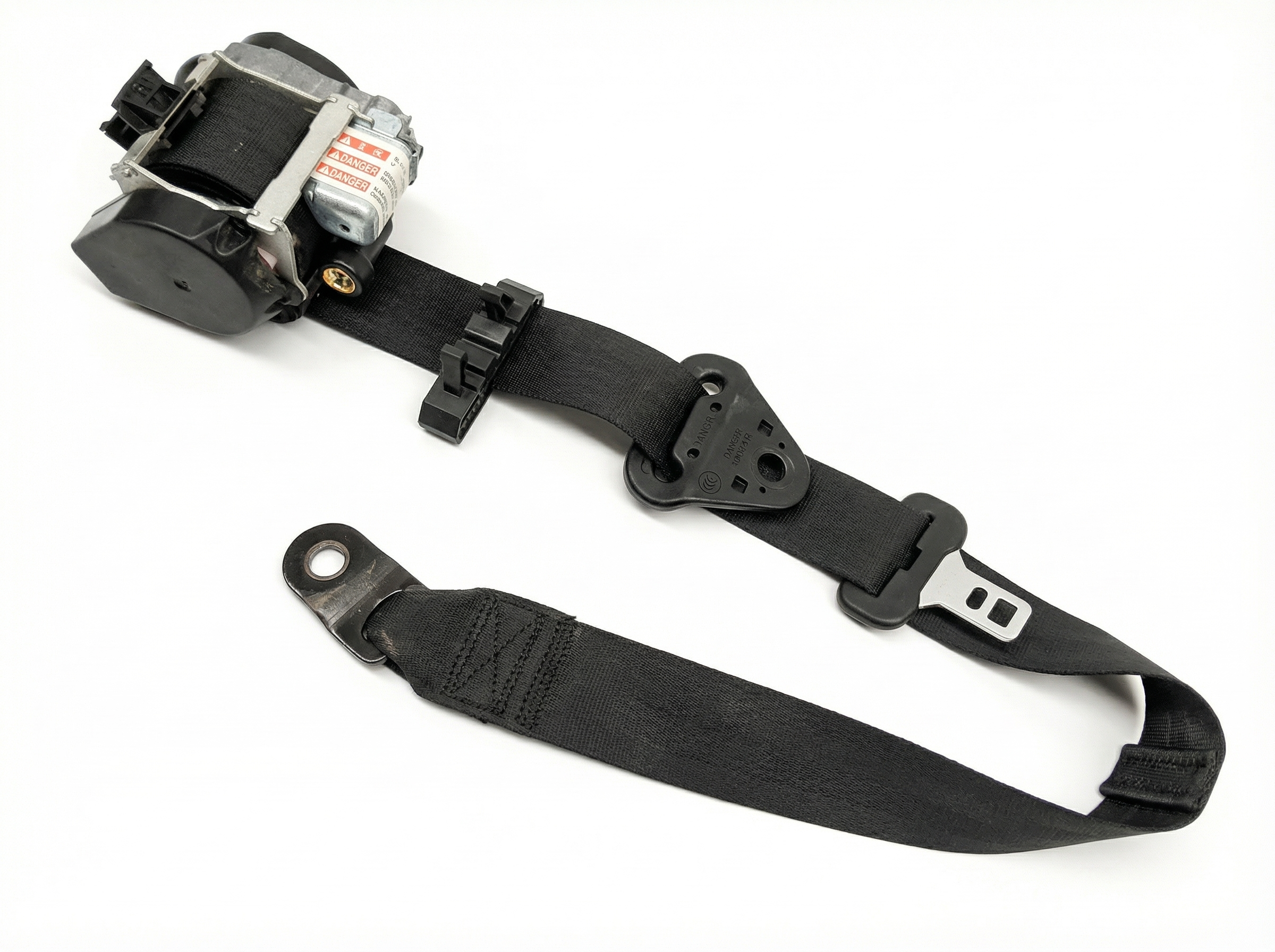 2009-2012 Dodge Caliber Gray Seat Belt Buckle with Pretensioner - Front (Used OEM)